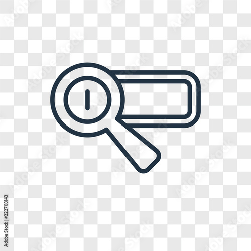 search engine icons isolated on transparent background. Modern and editable search engine icon. Simple icon vector illustration.