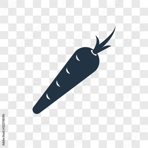 carrot icons isolated on transparent background. Modern and editable carrot icon. Simple icon vector illustration.
