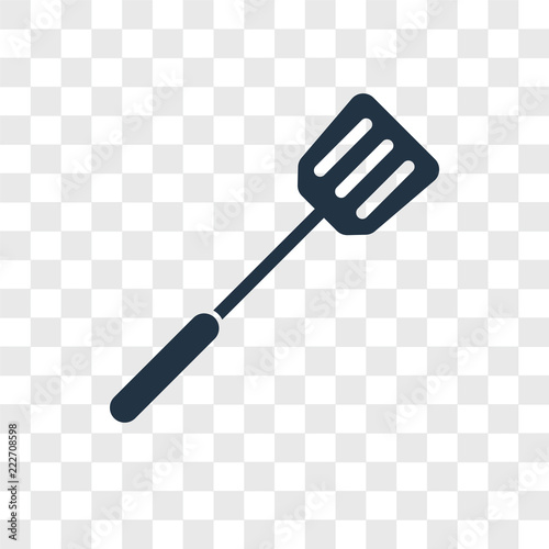 spatula icons isolated on transparent background. Modern and editable spatula icon. Simple icon vector illustration.