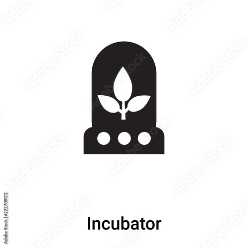 Incubator icon vector isolated on white background, logo concept of Incubator sign on transparent background, black filled symbol