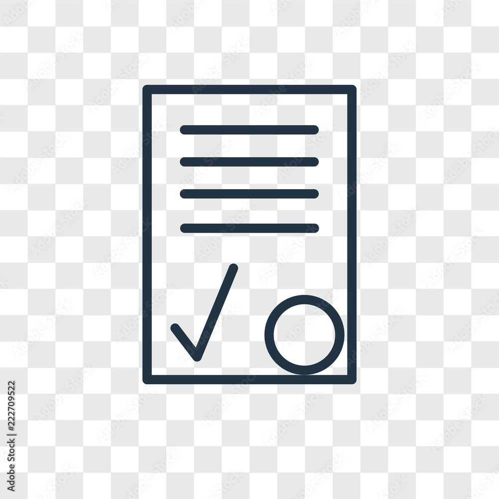 contract icons isolated on transparent background. Modern and editable ...