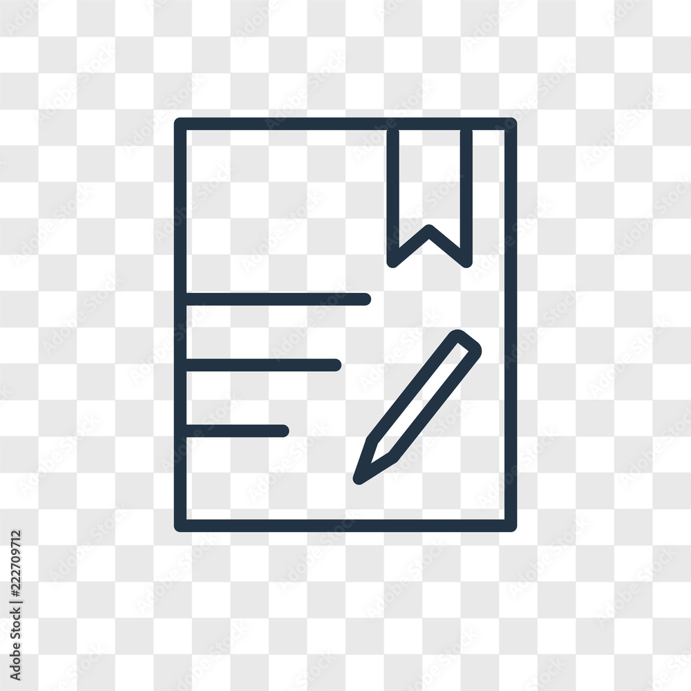 contract icons isolated on transparent background. Modern and editable ...