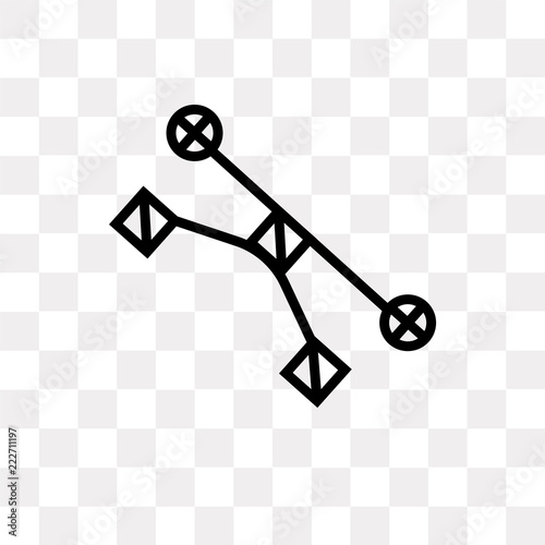 anchor point icon on transparent background. Modern icons vector illustration. Trendy anchor point icons