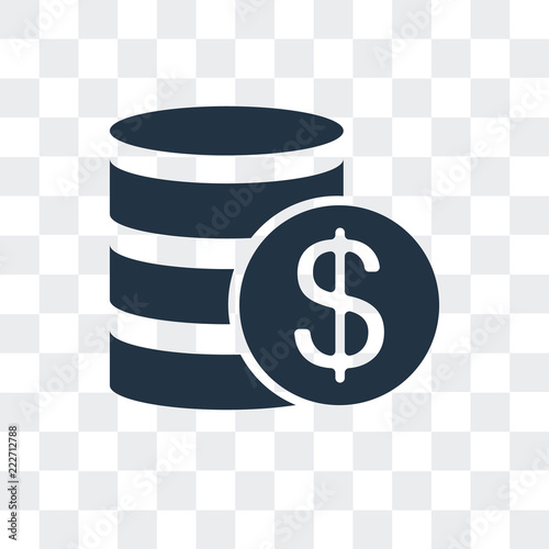 get money icon isolated on transparent background. Modern and editable get money icon. Simple icons vector illustration.