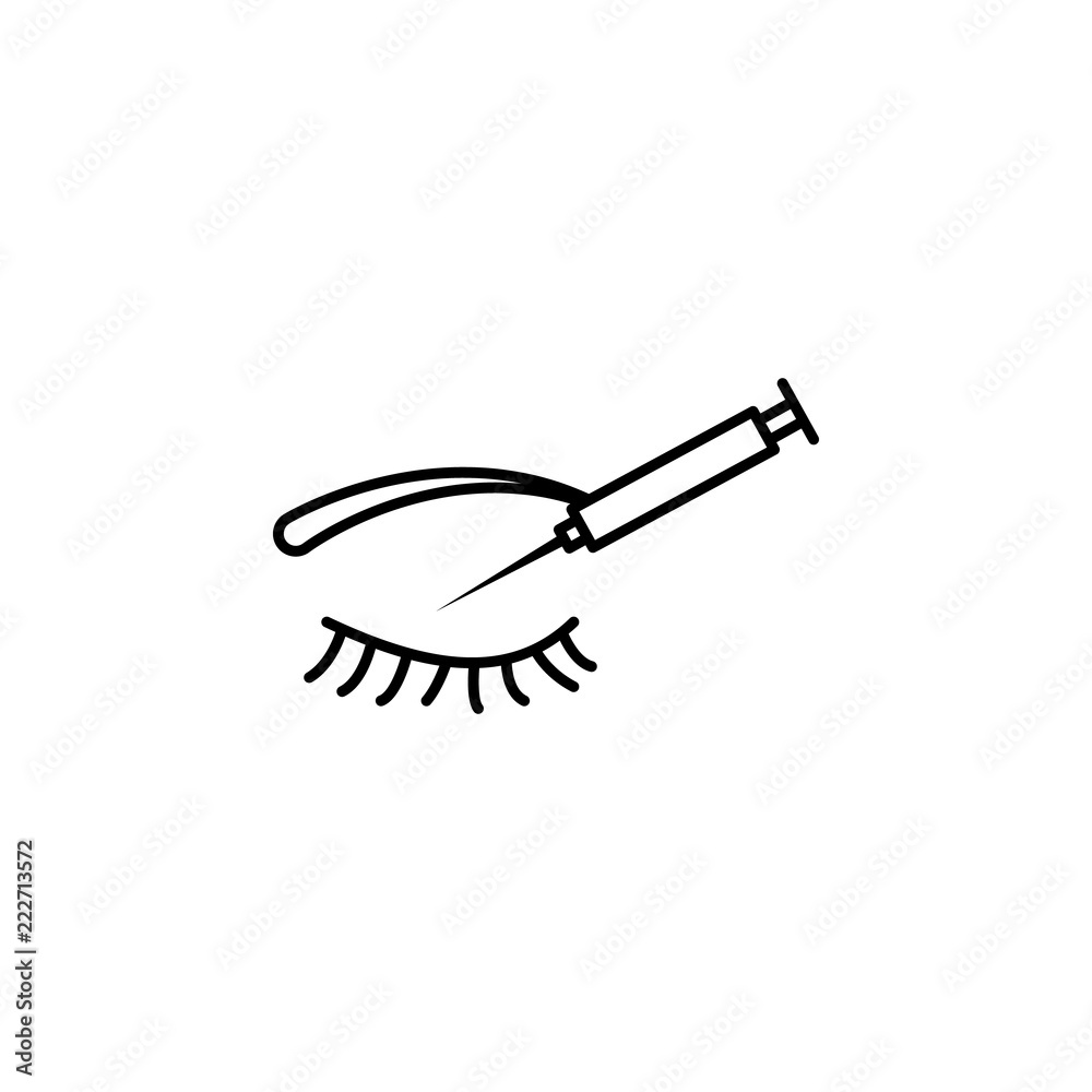 injection eyelid icon. Element of plastic surgery icon for mobile concept and web apps. Thin line injection eyelid icon can be used for web and mobile injection eyelid icon. Element of plastic surgery icon for mobile concept and web apps. Thin line injection eyelid icon can be used for web and mobile