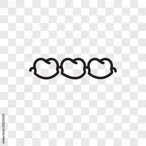 molar icons isolated on transparent background. Modern and editable molar icon. Simple icon vector illustration.