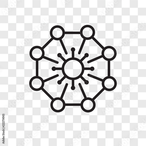 virus icons isolated on transparent background. Modern and editable virus icon. Simple icon vector illustration.