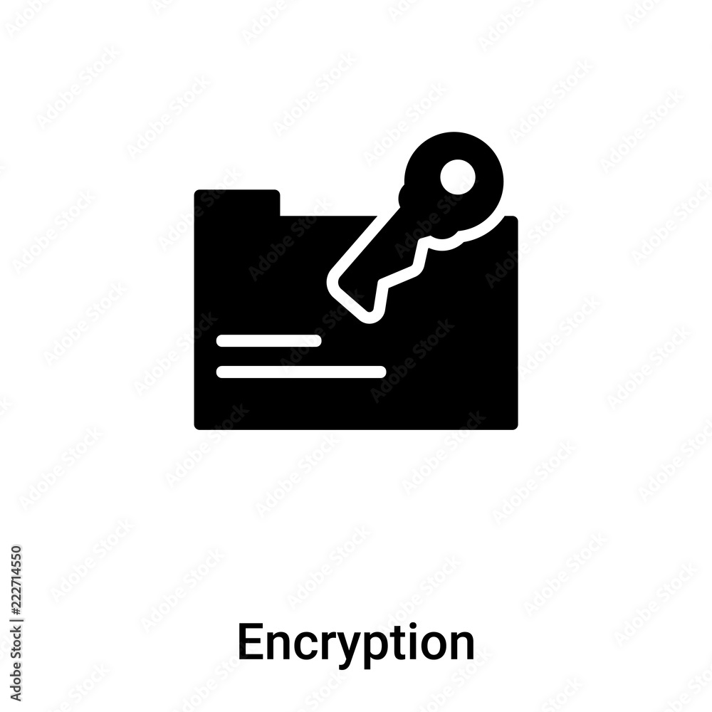 Encryption icon vector isolated on white background, logo concept of Encryption sign on transparent background, black filled symbol Encryption icon vector isolated on white background, logo concept of Encryption sign on transparent background, black filled symbol