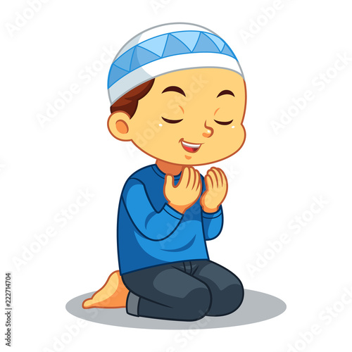 Moslem Boy Praying