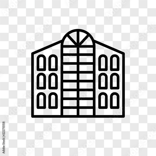 hotel icons isolated on transparent background. Modern and editable hotel icon. Simple icon vector illustration.