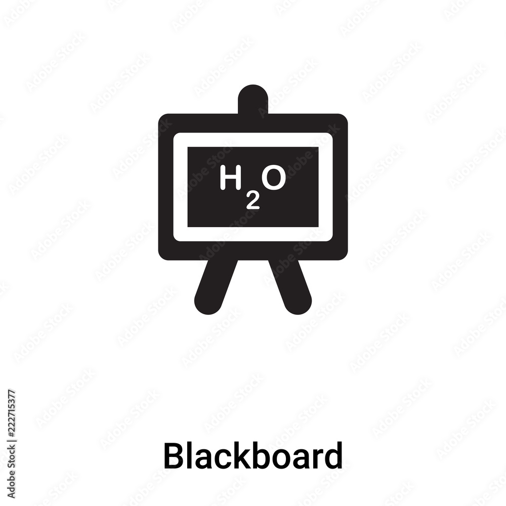 Blackboard icon vector isolated on white background, logo concept of