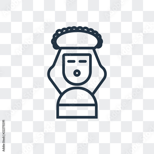 carol icon isolated on transparent background. Modern and editable carol icon. Simple icons vector illustration.