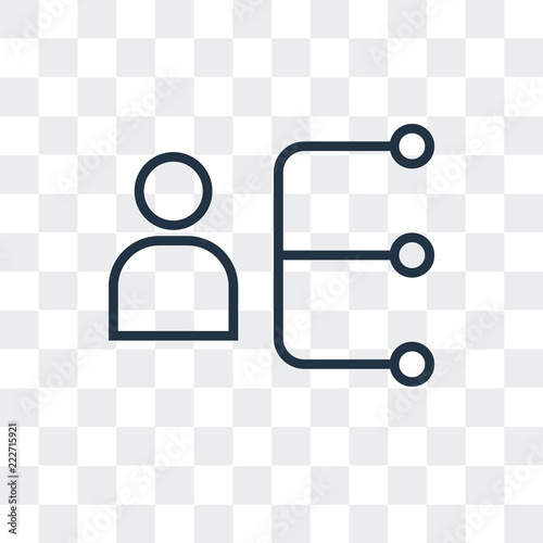 manager icon isolated on transparent background. Modern and editable manager icon. Simple icons vector illustration.