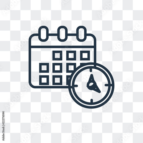 agenda icon isolated on transparent background. Modern and editable agenda icon. Simple icons vector illustration.