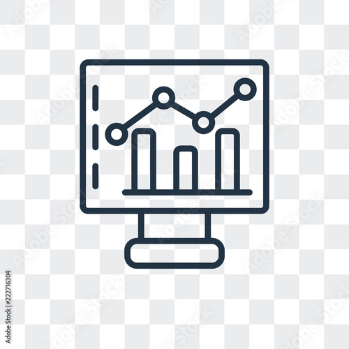 stats icon isolated on transparent background. Modern and editable stats icon. Simple icons vector illustration.