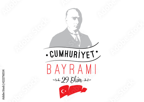 Turkey republic day - 29 ekim Cumhuriyet Bayrami kutlu olsun. photo