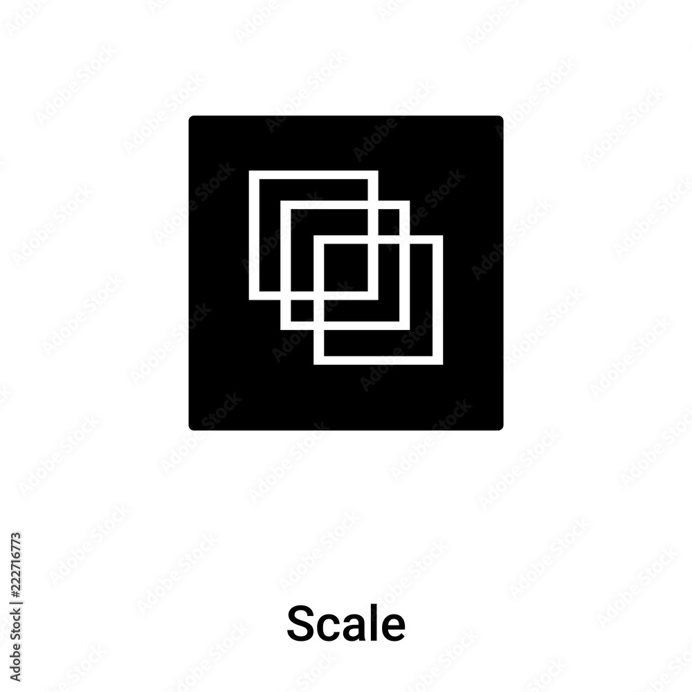 Scale icon vector isolated on white background, logo concept of Scale sign on transparent background, black filled symbol