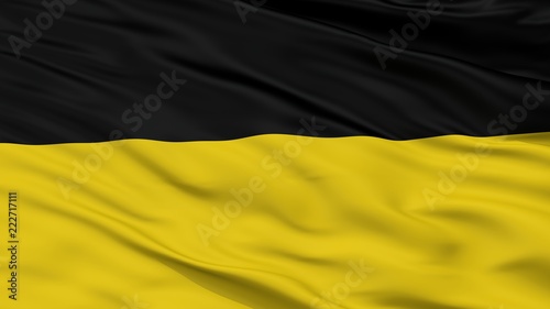 Habsburg Monarchy Flag, Closeup View, 3D Rendering photo