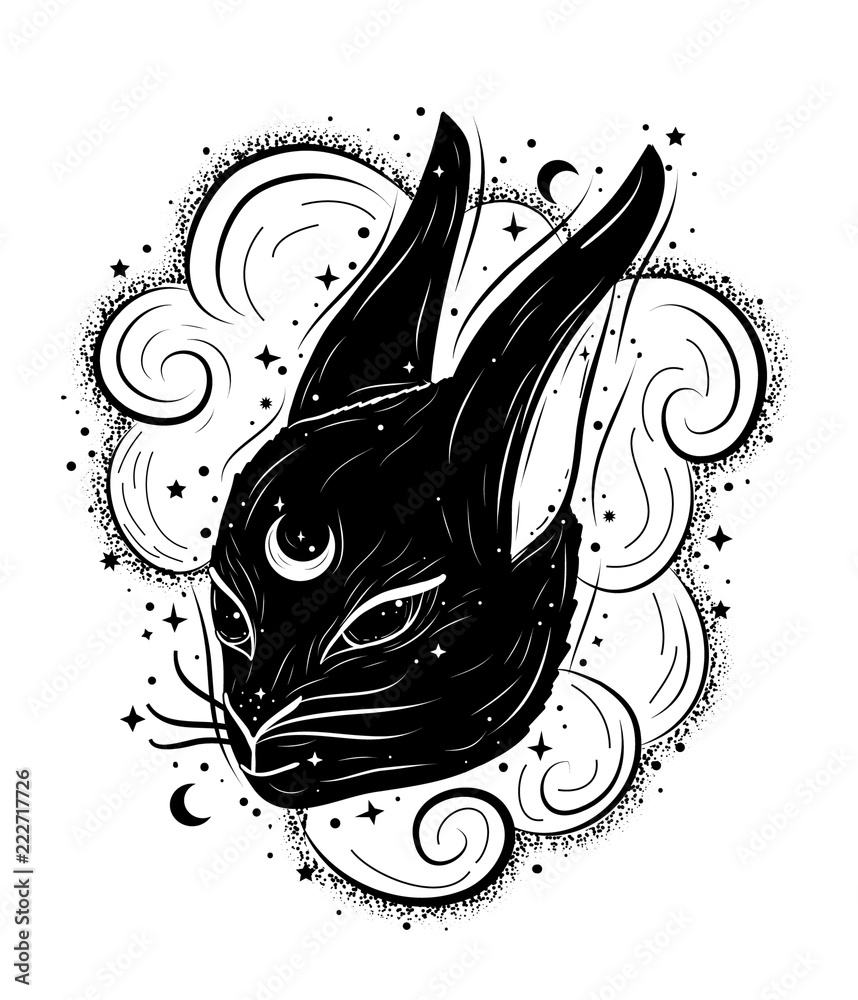 magic rabbit tattoo
