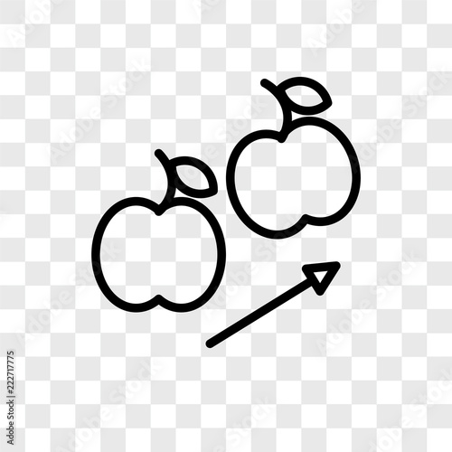 gravity icons isolated on transparent background. Modern and editable gravity icon. Simple icon vector illustration.