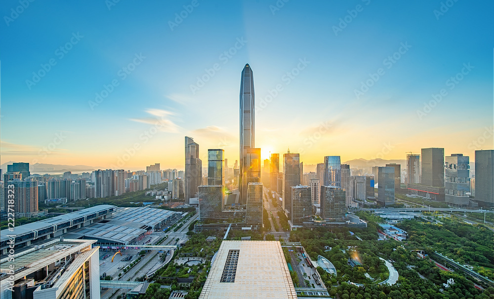 Shenzhen City Scenery Skyline