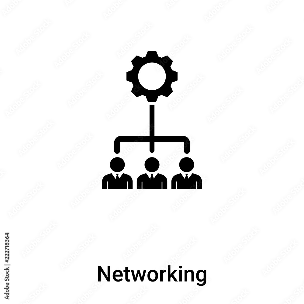 Networking icon vector isolated on white background, logo concept of Networking sign on transparent background, black filled symbol Networking icon vector isolated on white background, logo concept of Networking sign on transparent background, black filled symbol