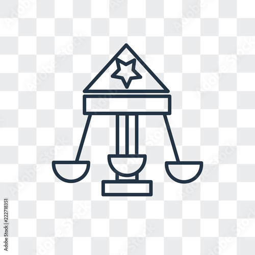 amusement park icon isolated on transparent background. Modern and editable amusement park icon. Simple icons vector illustration.