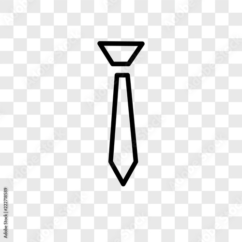 tie icons isolated on transparent background. Modern and editable tie icon. Simple icon vector illustration.