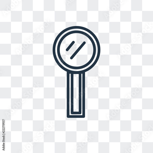 loupe icon isolated on transparent background. Modern and editable loupe icon. Simple icons vector illustration.