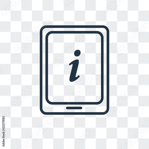 information icon isolated on transparent background. Modern and editable information icon. Simple icons vector illustration.