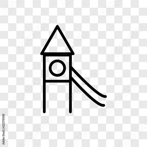 playground icons isolated on transparent background. Modern and editable playground icon. Simple icon vector illustration.