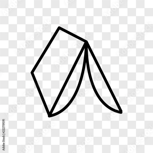 wigwam icons isolated on transparent background. Modern and editable wigwam icon. Simple icon vector illustration.