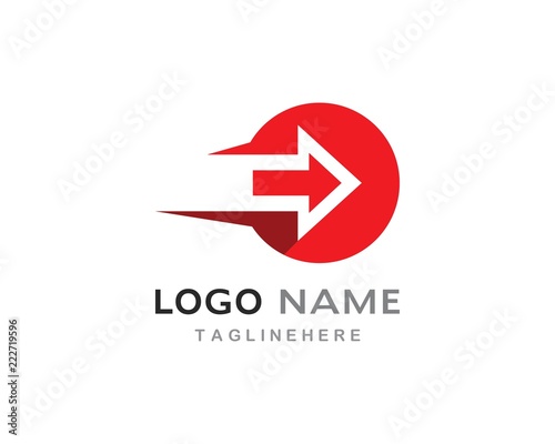 Free Download Arrow vector illustration icon Logo Template - GFXLoad