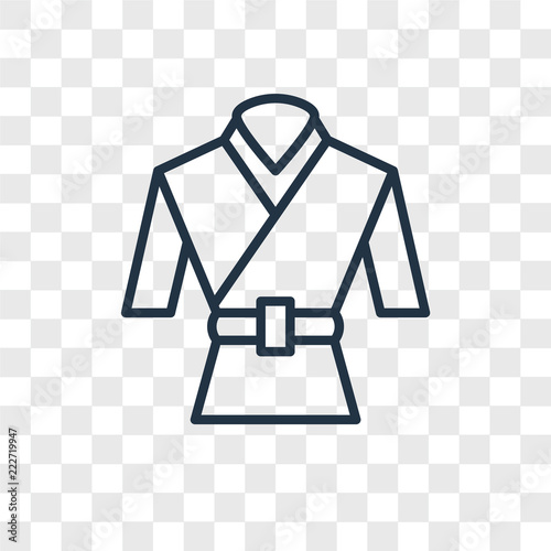 martial art icons isolated on transparent background. Modern and editable martial art icon. Simple icon vector illustration.