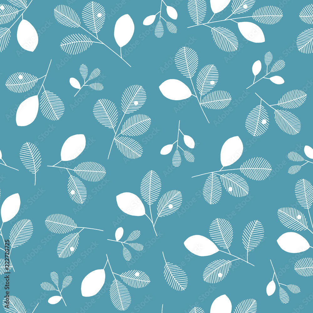 シンプルなリーフ柄