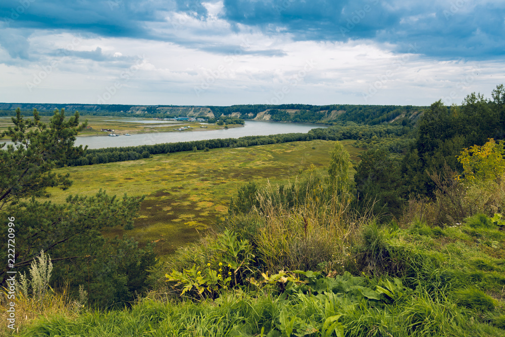 Autumn Landscape of the Irtysh River Delta
