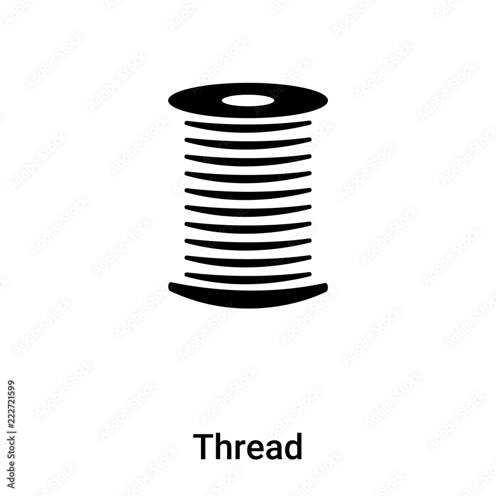 Thread icon vector isolated on white background, logo concept of Thread ...