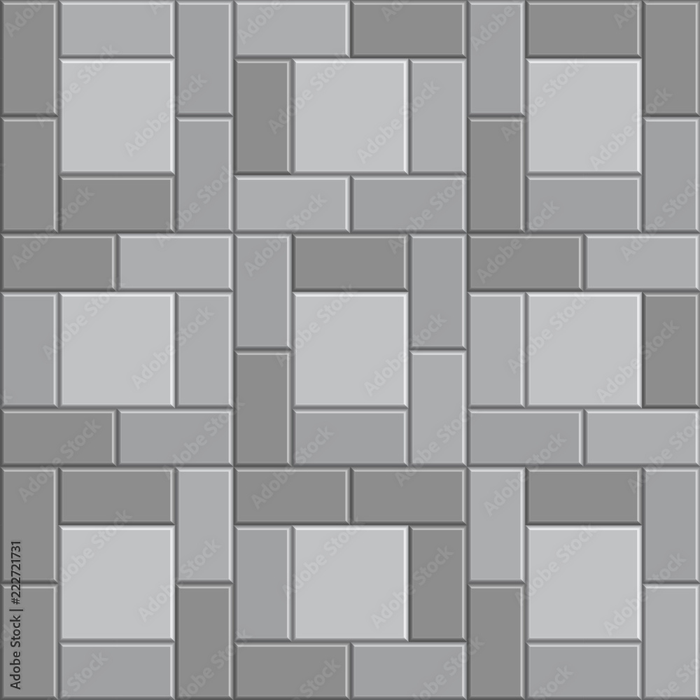 3D brick stone pavement, gray vector sidewalk, stone pathway texture background 3D brick stone pavement, gray vector sidewalk, stone pathway texture background