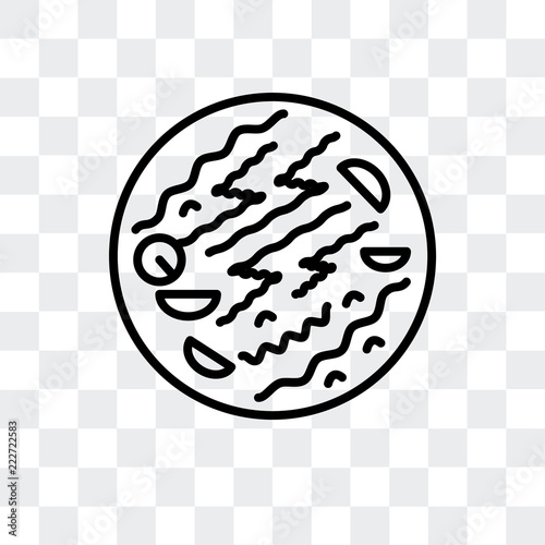 chow mein icon isolated on transparent background. Modern and editable chow mein icon. Simple icons vector illustration.