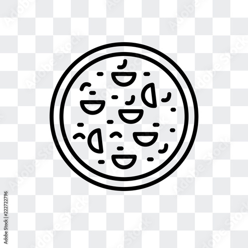 fried tofu curd balls icon isolated on transparent background. Modern and editable fried tofu curd balls icon. Simple icons vector illustration.