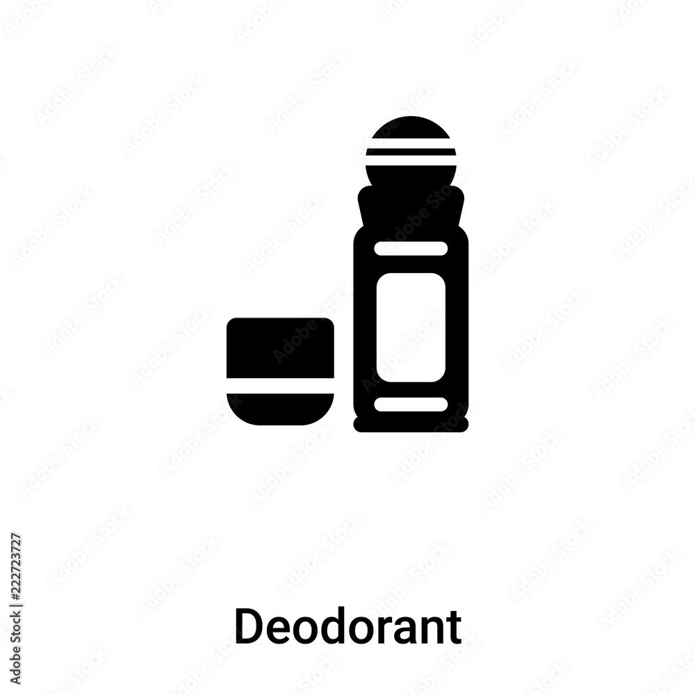 Deodorant icon vector isolated on white background, logo concept of Deodorant sign on transparent background, black filled symbol Deodorant icon vector isolated on white background, logo concept of Deodorant sign on transparent background, black filled symbol