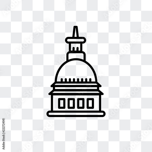 mole antonelliana in turin icon isolated on transparent background. Modern and editable mole antonelliana in turin icon. Simple icons vector illustration.