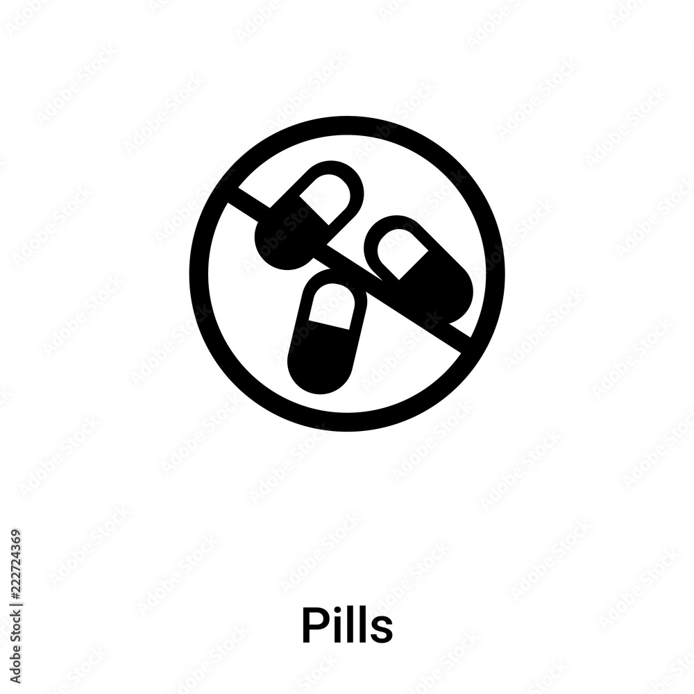 Pills icon vector isolated on white background, logo concept of Pills sign on transparent background, black filled symbol Pills icon vector isolated on white background, logo concept of Pills sign on transparent background, black filled symbol