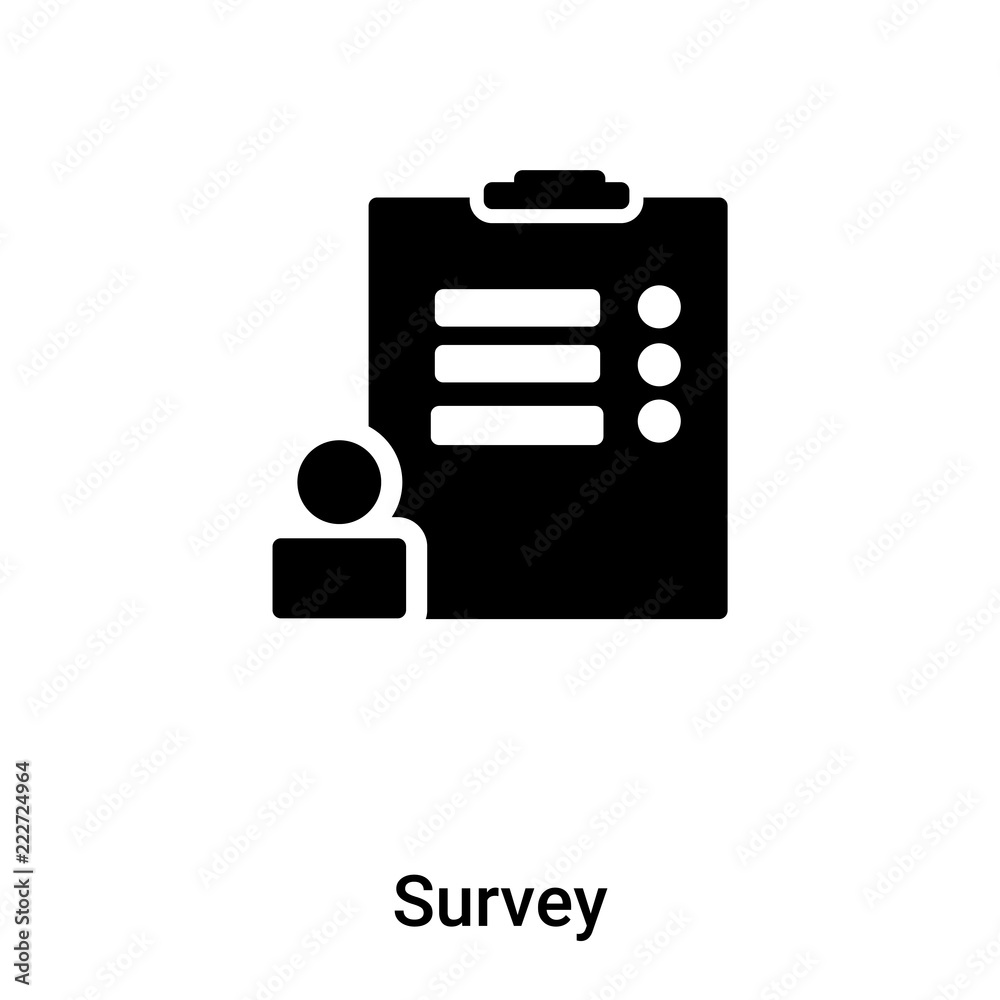 Take Our Survey Logo with Shadow Stock Vector - Illustration of research,  data: 249110779
