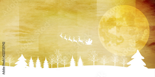 クリスマス　雪　冬　背景 