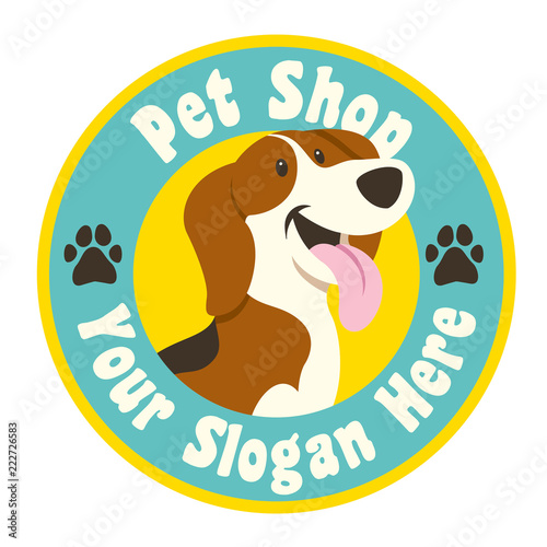 petshop design in cartoon style