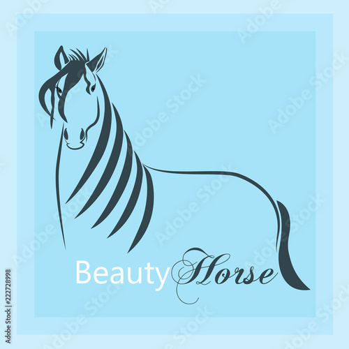 Horse logo silhouette