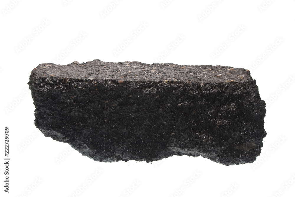asphalt isolated on white background