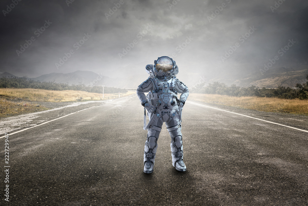 Astronaut on mission. Mixed media Astronaut on mission. Mixed media