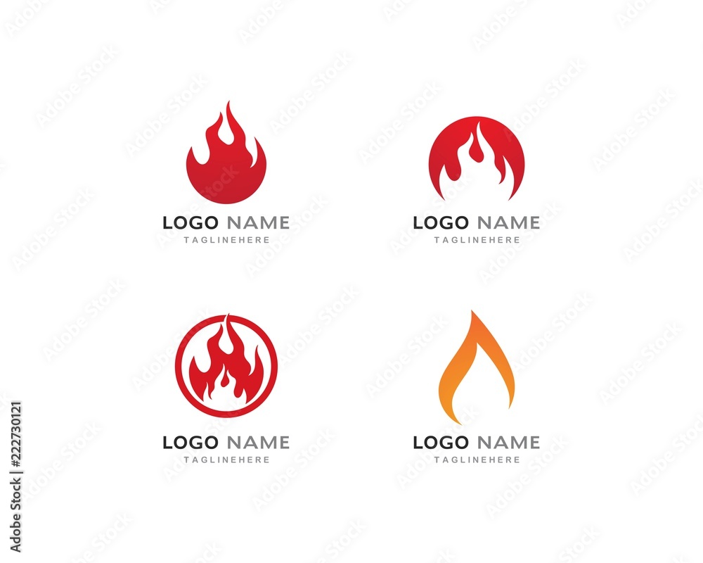 Fire flame Logo Template Fire flame Logo Template